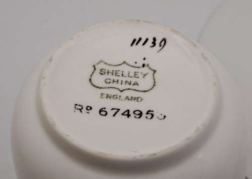 Vintage Shelley Art Deco China Demitasse Tea Duo Rd 674953 - England (9 available)