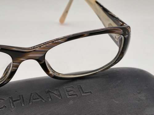 Pre-owned Chanel reading Glasses 3119-H c,944 50 U 16 135 in Case Made in Italy