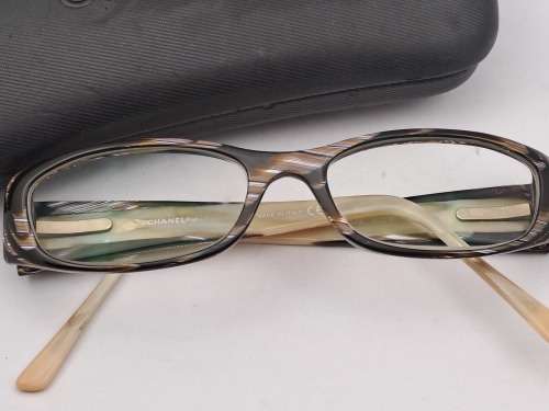 Pre-owned Chanel reading Glasses 3119-H c,944 50 U 16 135 in Case Made in Italy