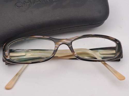 Pre-owned Chanel reading Glasses 3119-H c,944 50 U 16 135 in Case Made in Italy