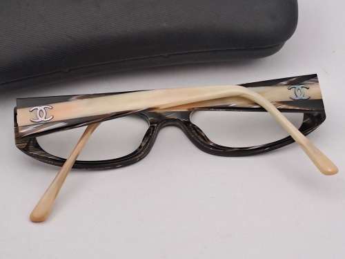 Pre-owned Chanel reading Glasses 3119-H c,944 50 U 16 135 in Case Made in Italy