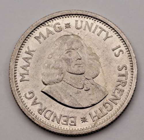 1964 South Africa SILVER (.500) 10 Cents 1st decimal series=Circulated