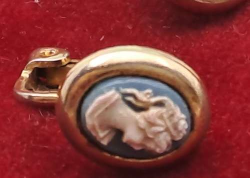 Vintage Cameo earrings  12x8mm