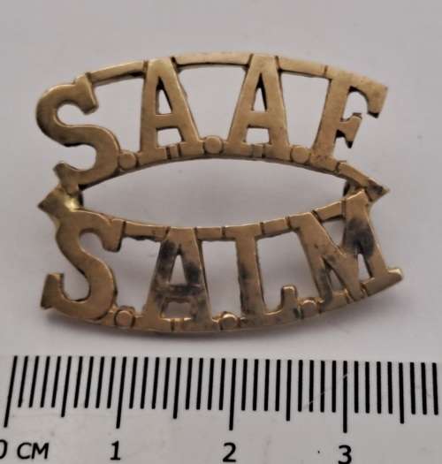 Vintage South African AirForce /Suid Afrikaanse Lugmag SAAF/SALM Shoulder Title