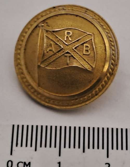 Vintage Military Tunic Button made In Stockholm