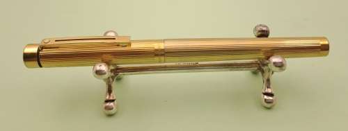 Vintage Gold plated Sheaffer Fountain pen with 14kt 585 Gold Nib(2 Convertors) Cap engraved