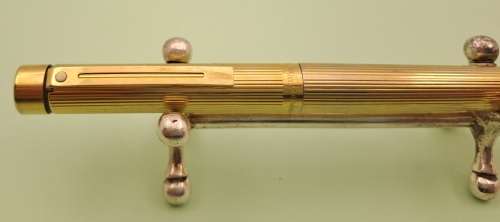 Vintage Gold plated Sheaffer Fountain pen with 14kt 585 Gold Nib(2 Convertors) Cap engraved
