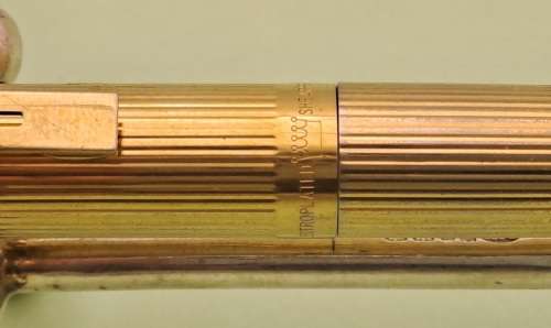 Vintage Gold plated Sheaffer Fountain pen with 14kt 585 Gold Nib(2 Convertors) Cap engraved