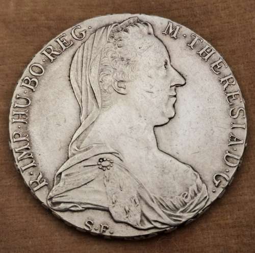 1780  Austrian Empire (SILVER .833)  1 Thaler - Maria Theresia Vienna -(243 year old Coin)