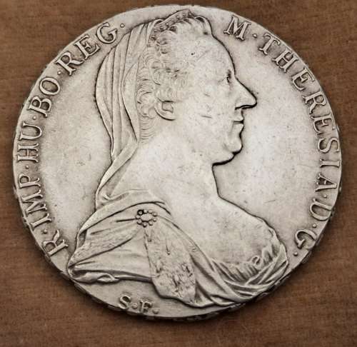 1780  Austrian Empire (SILVER .833)  1 Thaler - Maria Theresia Vienna -(243 year old Coin)