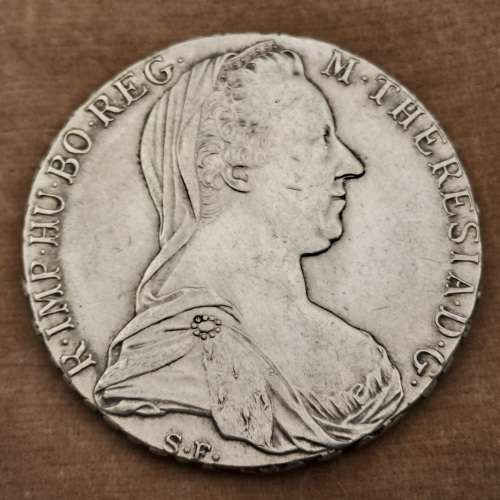 1780  Austrian Empire (SILVER .833)  1 Thaler - Maria Theresia Vienna -(243 year old Coin)