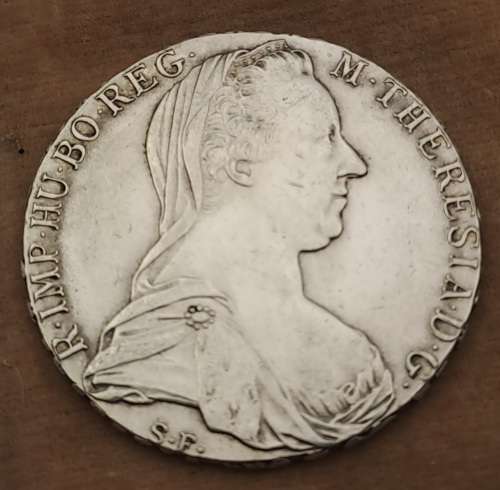 1780  Austrian Empire (SILVER .833)  1 Thaler - Maria Theresia Vienna -(243 year old Coin)