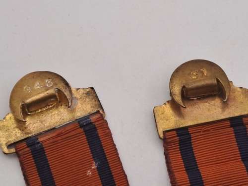 Two 1936 to 1937 W.A.S (Witwatersrand Acricultural Society)Horse show Medals No 31 and 943