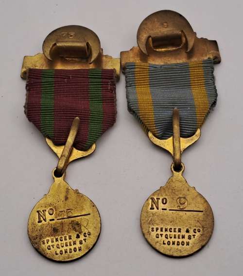 1934-1935 and 1935-1936 W.A.S (Witwatersrand Acricultural Society)Horse show Medals No 9 and 75