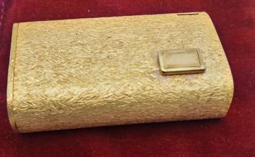 Pre-owned Gold tone Ronson Lighter made in France -(Not tested -need gas )