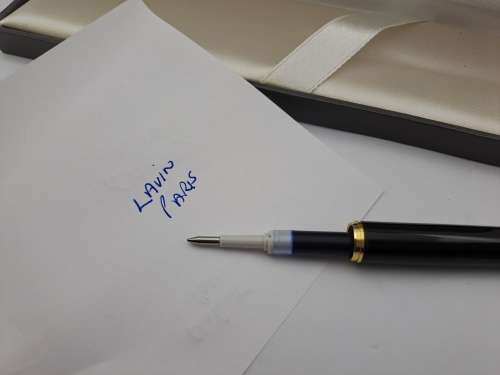Pre-owned  ST.Lavin Ball pen  -Paris-Personalised THE CAP DOES NOT FIT TIGHT In Case