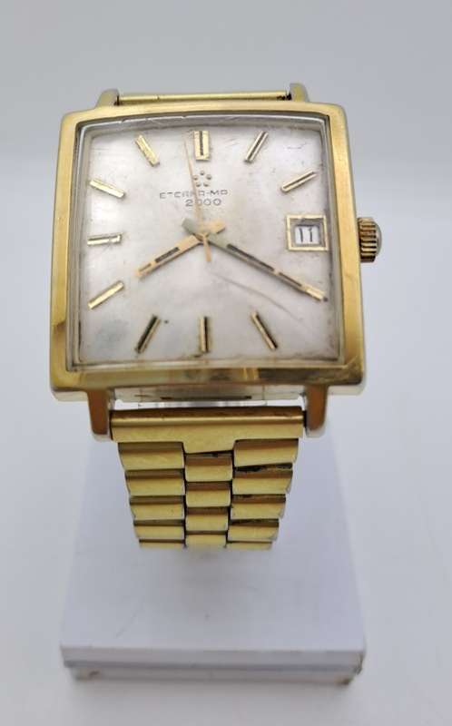 Collectable Pre owned 1960 s Vintage Eterna Matic 2000 Swiss automatic Watch NOT working bobshop .za