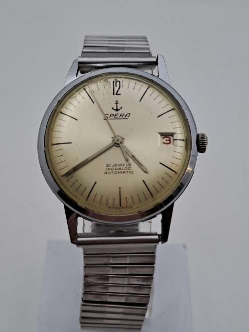 Collectable Vintage SPERA incabloc Swiss Mens Automatic watch (WORKING) 21 Jewels