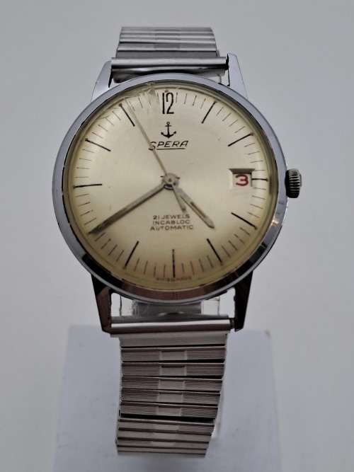 Collectable Vintage SPERA incabloc Swiss Mens Automatic watch (WORKING) 21 Jewels