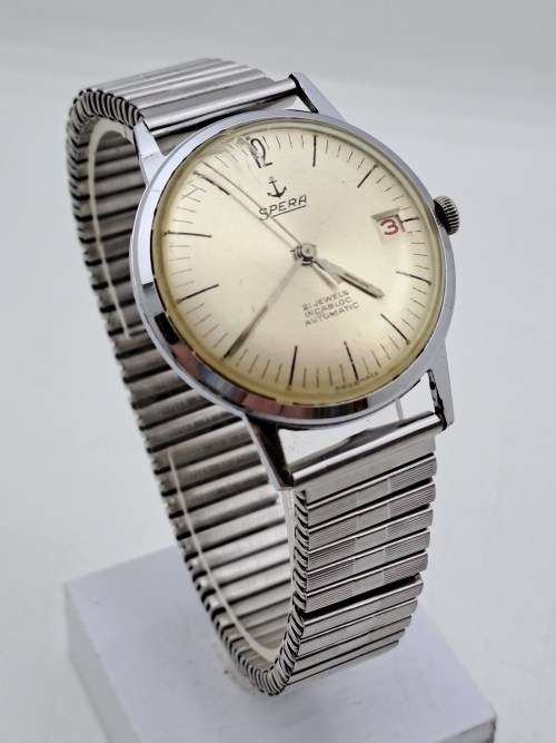 Collectable Vintage SPERA incabloc Swiss Mens Automatic watch (WORKING) 21 Jewels