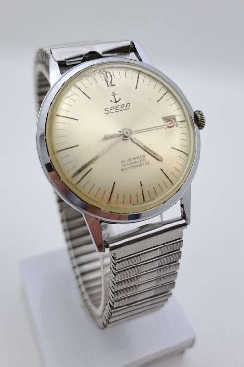Collectable Vintage SPERA incabloc Swiss Mens Automatic watch (WORKING) 21 Jewels
