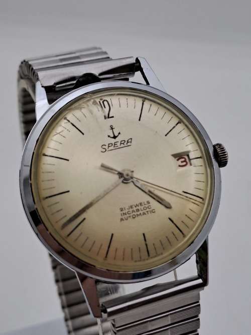 Collectable Vintage SPERA incabloc Swiss Mens Automatic watch (WORKING) 21 Jewels