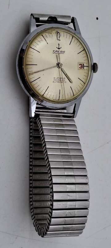 Collectable Vintage SPERA incabloc Swiss Mens Automatic watch (WORKING) 21 Jewels