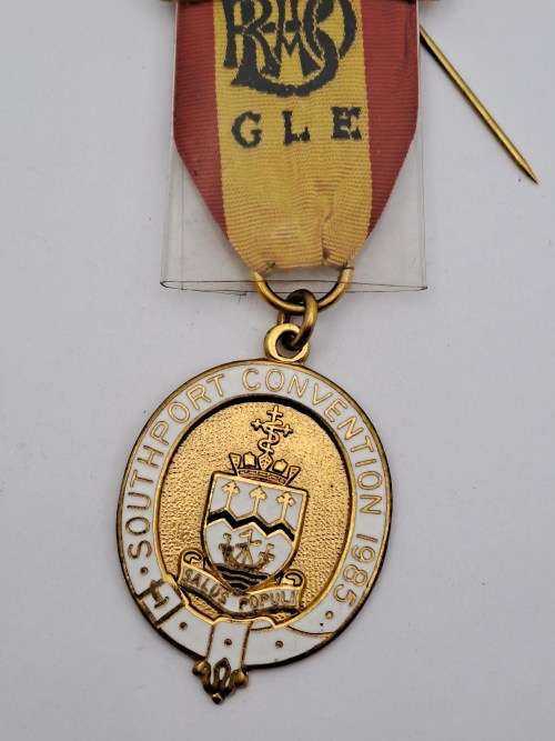 Vintage Delegate 1922-1972 Southport PGL Southport Convention 1985 Masonic Jewel