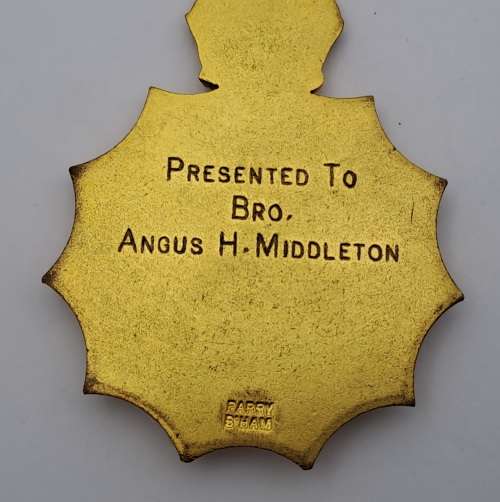 Vintage ARABIAN (K)Nights  LODGE 9546 Masonic Jewel (Free Mason) Engraved