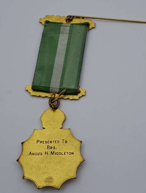 Vintage ARABIAN (K)Nights  LODGE 9546 Masonic Jewel (Free Mason) Engraved