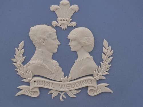 Collectable Vintage Wedgwood Jasperware  Plate 1981 Royal Wedding 206mm - Made in England
