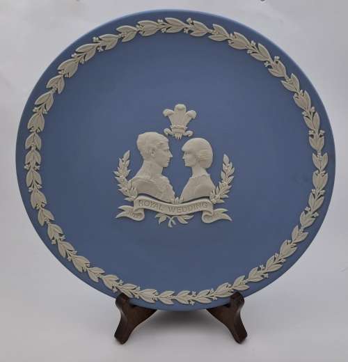 Collectable Vintage Wedgwood Jasperware  Plate 1981 Royal Wedding 206mm - Made in England