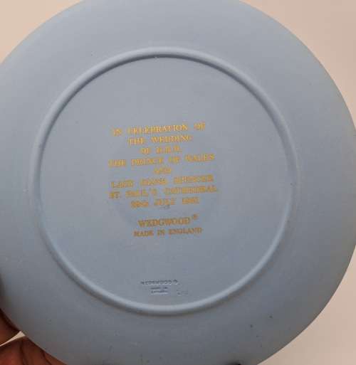 Collectable Vintage Wedgwood Jasperware  Plate 1981 Royal Wedding 206mm - Made in England