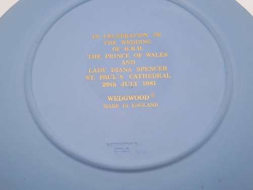 Collectable Vintage Wedgwood Jasperware  Plate 1981 Royal Wedding 206mm - Made in England