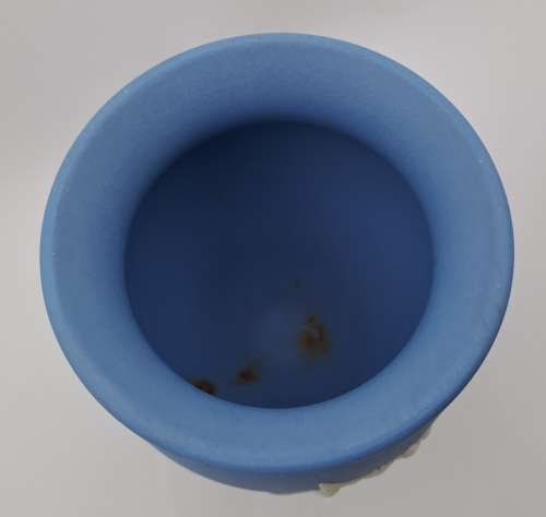 Collectable Vintage Wedgwood Jasperware Vase 100x80mm-Made in England (few stains inside)