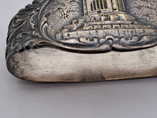 Vintage Voortrekker Monument napkin ring (could be silver) 70x30x35mm