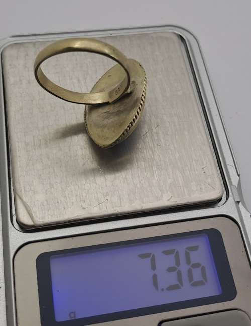 Pre-owned Vintage  sterling Silver (.925)Ring with blue stone