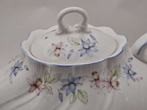Vintage Queens ''CLAIRE'' Tea Pot Fine Bone China -Made in England