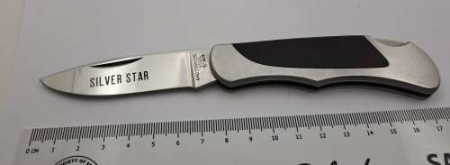 Vintage Edge Mark 440 Stainless Steel 11-329 Pocket Knife - Japan(Branded Silver Star)