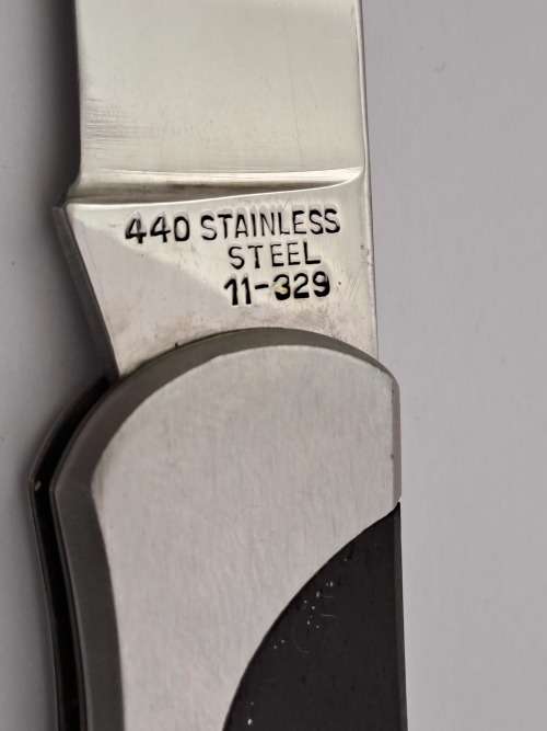 Vintage Edge Mark 440 Stainless Steel 11-329 Pocket Knife - Japan(Branded Silver Star)