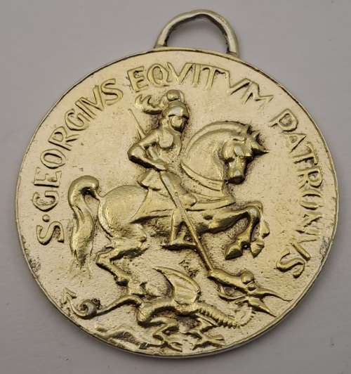 18th Century St George Draagpenning Medal 34x37x1,5mm