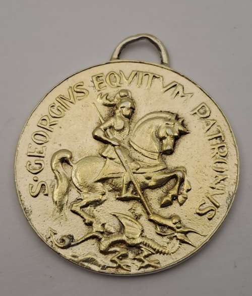 18th Century St George Draagpenning Medal 34x37x1,5mm