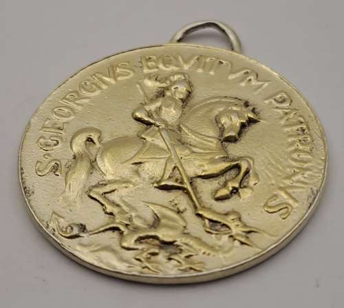 18th Century St George Draagpenning Medal 34x37x1,5mm