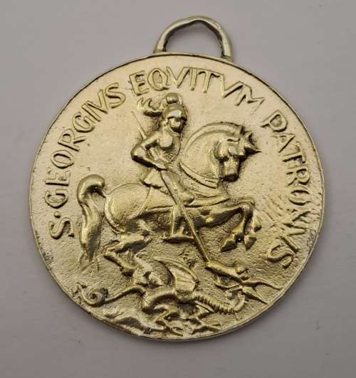 18th Century St George Draagpenning Medal 34x37x1,5mm