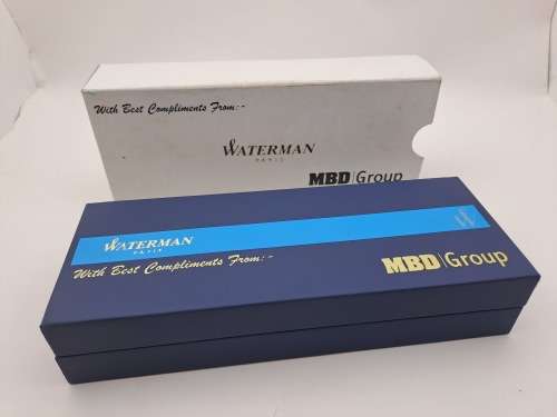 Unused Waterman Roller point Pen In box with sleeve (MDB Group Branded)