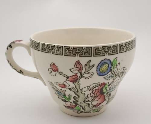 Vintage Johnson Bros `Indian Tree` Tea Trio Hand Engraved IRONSTONE England 12 Available