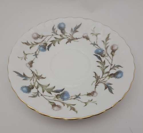 Vintage Royal Albert BRIGADOON  Coffee Saucer -England -(2 available)