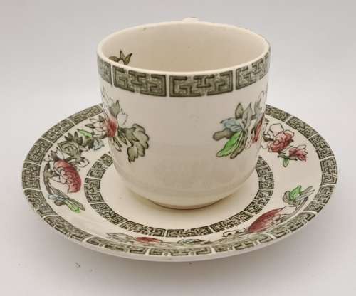 Vintage Johnson Bros "Indian Tree" Coffee duo Hand Engraved IRONSTONE England 10 Available
