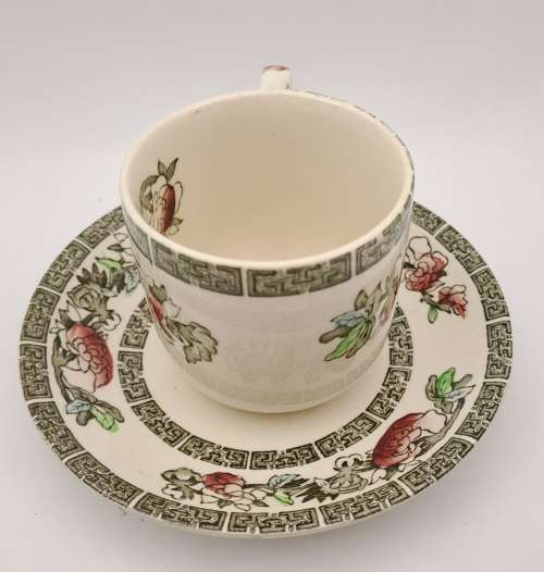 Vintage Johnson Bros "Indian Tree" Coffee duo Hand Engraved IRONSTONE England 10 Available
