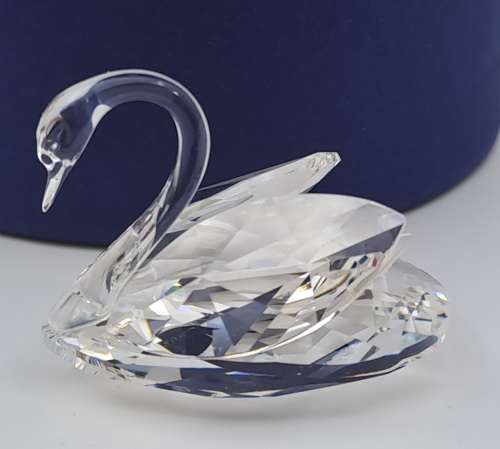 Swarovski Silver Crystal Swan 7633 NR 038 000 (Boxed with certificate) 30x36x25mm
